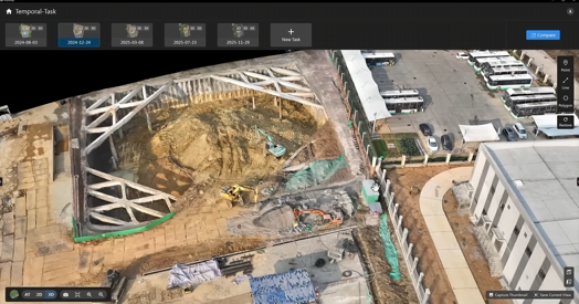 MipMap interface showing photorealistic 3D environments